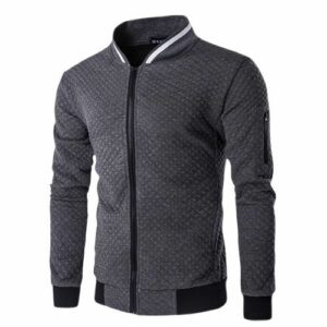 Berrykey Men's Casual Comfort Lightweight Jacket - Dark Gray