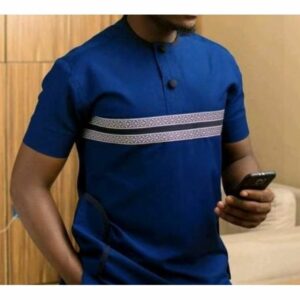 DesubClassic Trendy Men Native Wear - Blue